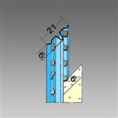 DEN BRAVEN Rychloomítník 6 mm 1106 "Z" - 2,5 m x 6 mm